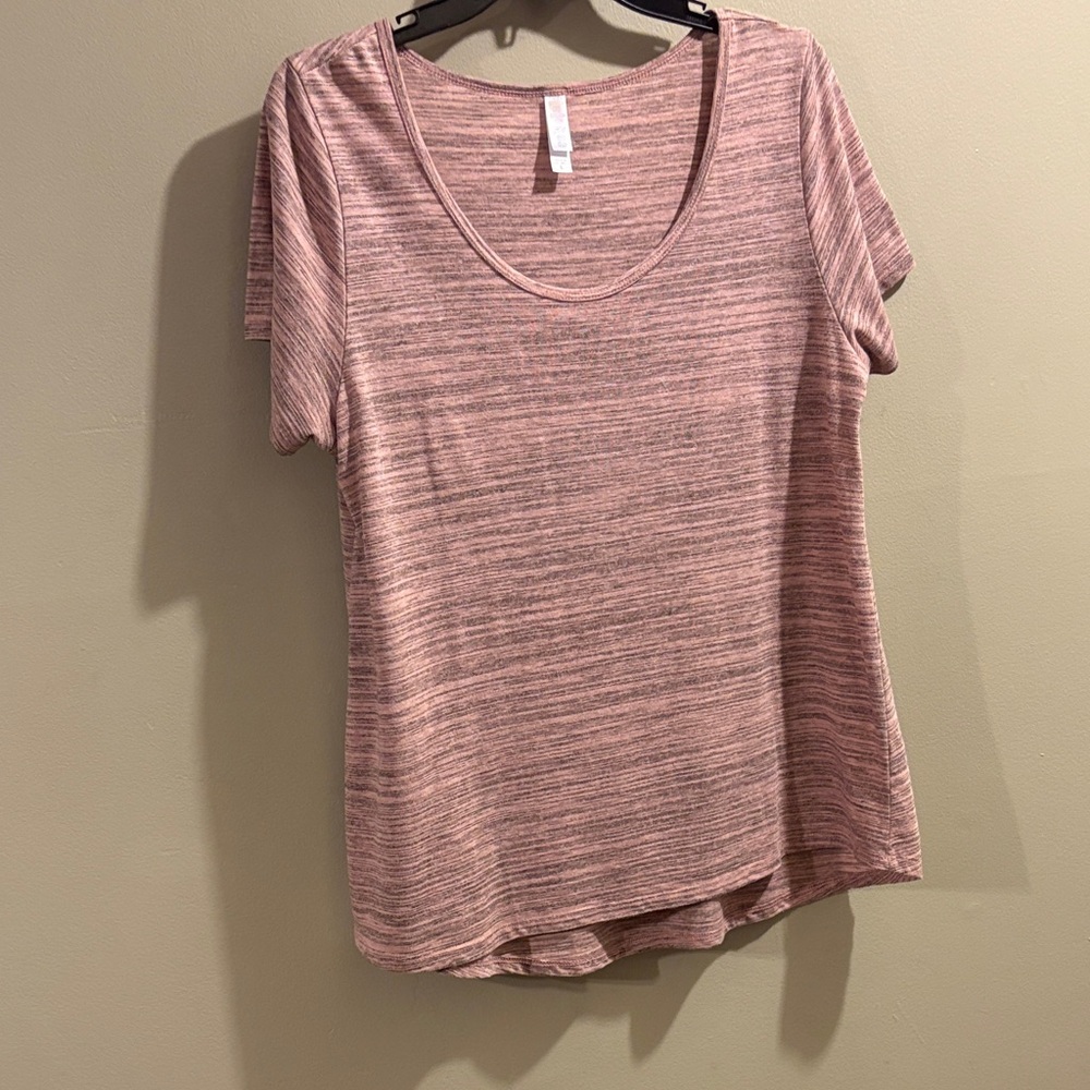 Heathered Pink Short Sleeve Tee